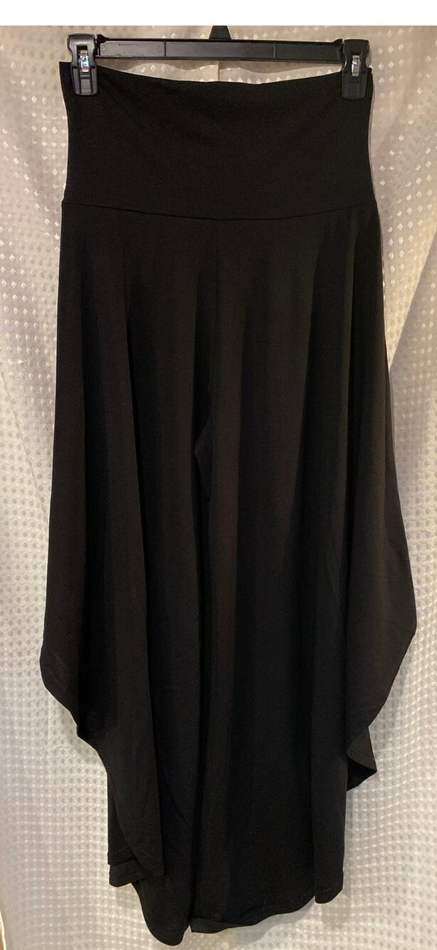 Black High-Waisted Wide-Leg Harem / Palazzo Pants Size XXL